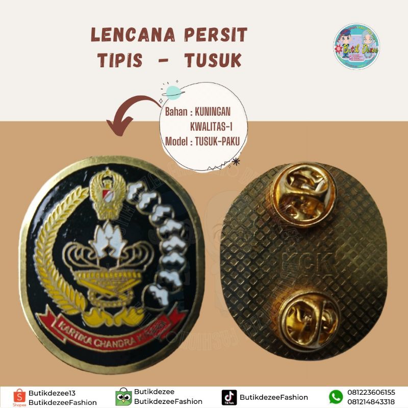 LENCANA TIPIS TUSUK PERSIT KCK