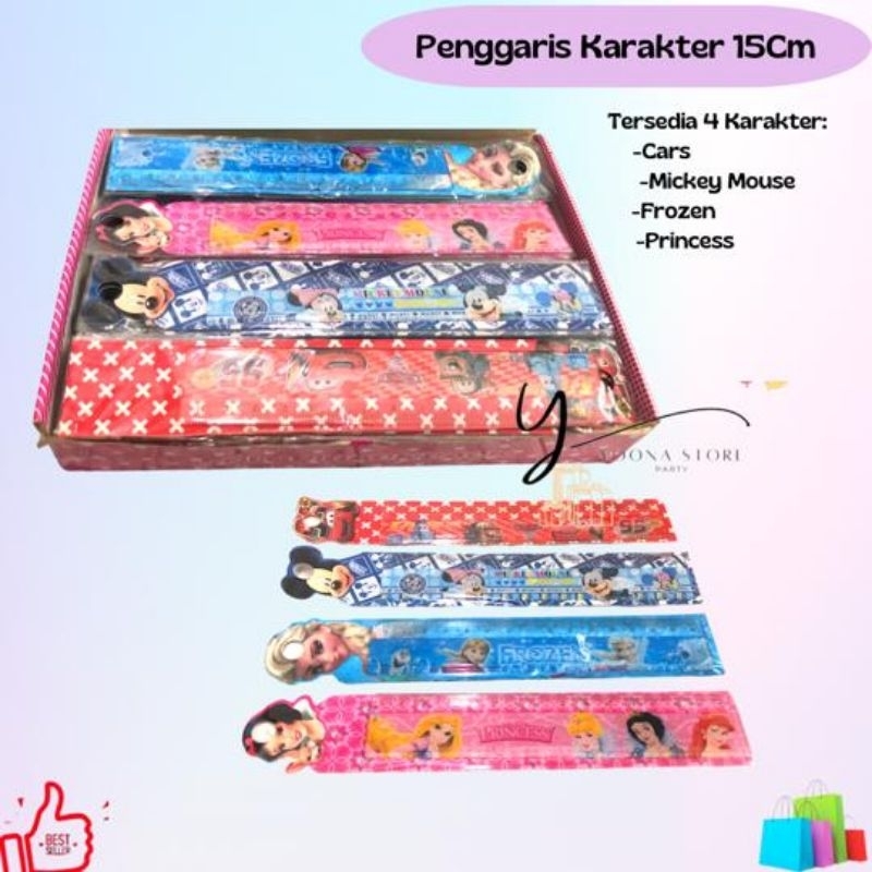 

PENGGARIS KARAKTER 15 CM /PENGGARIS LURUS-PCS