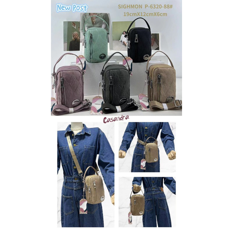 Tas sighmon 6320 kanvas bordir baru