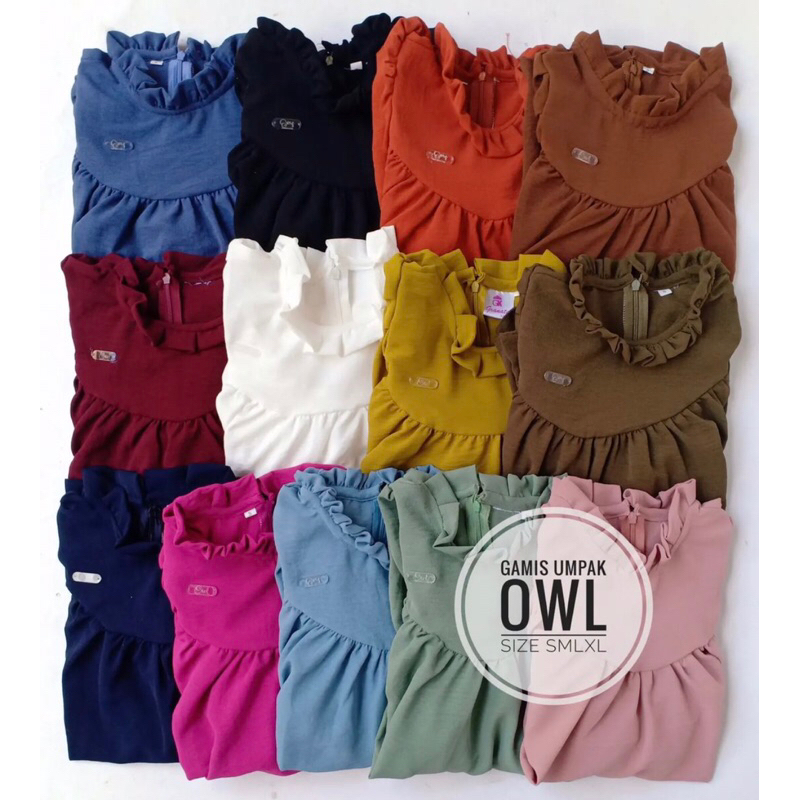 Mahesa.store | Gamis Umpak Owl | Gamis Anak Kekinian