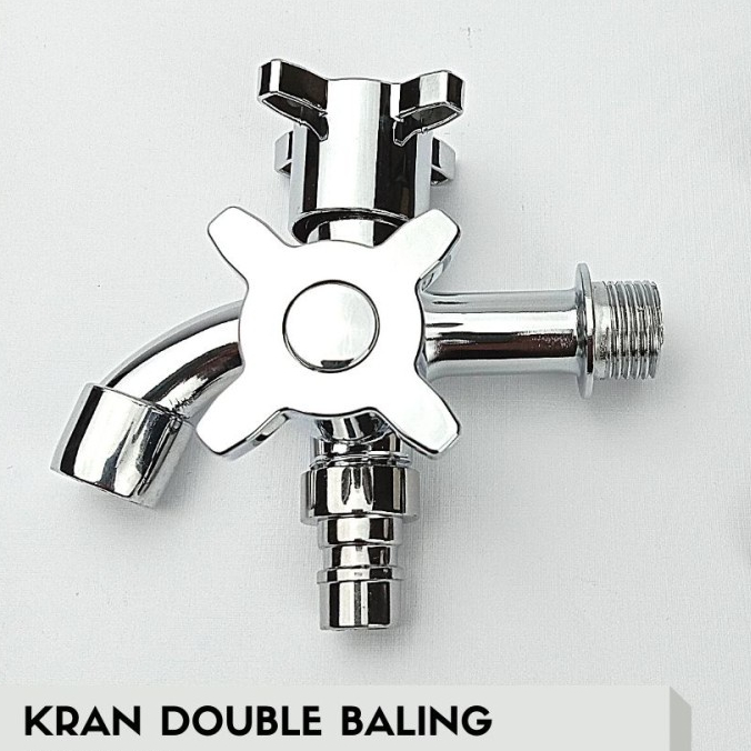 KRAN DOUBLE FLUSSO KRAN CABANG 2 FLUSSO KRAN SHOWER MANDI KRAN BAK MANDI KRAN KAMAR MANDI KRAN CABAN