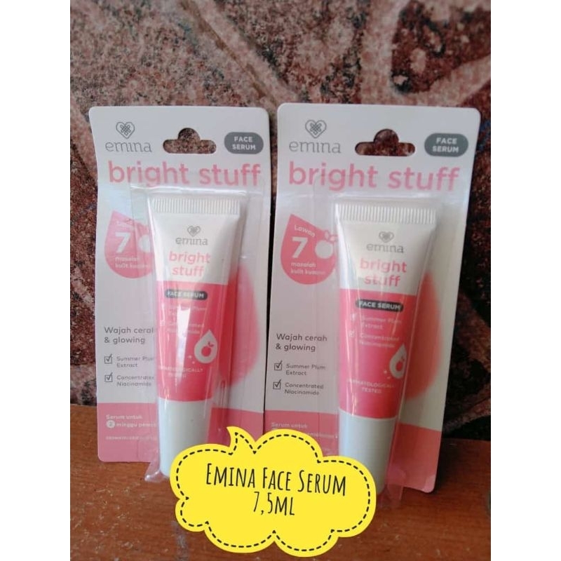 Emina bright stuff face serum 7.5ml 30ml/ serum wajah Emina/ serum/ Emina/ serum emina