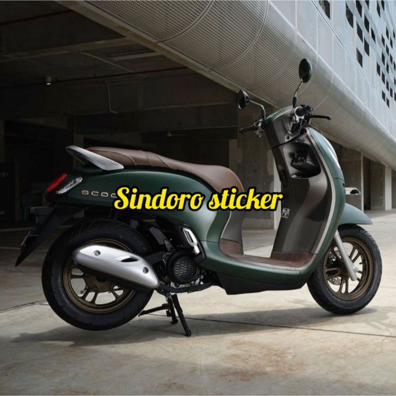 Scotlet Sticker Dark Green Skotlet Motor Warna Hijau Tua Doff Metalik Seticker Dark Green