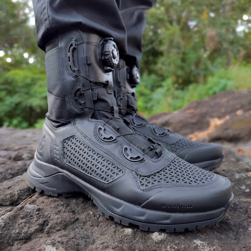 SEPATU PDL TALI PUTAR TACTICAL LIBRA BOA MK2 MERK TACTICAL KULIT ASLI ORIGINAL