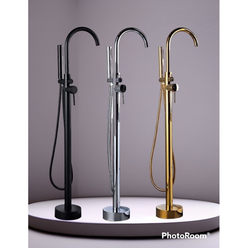 Kran Standing Bathtub GOLD/BLACK/CHROME / Kran Bathtub Standing Kuningan