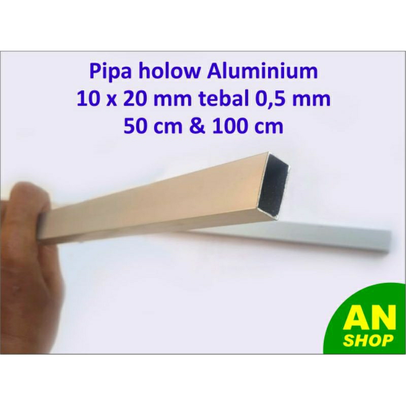 pipa aluminium kotak 10 x 20