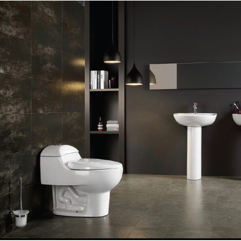 Kris kloset duduk toilet duduk monoblock putih