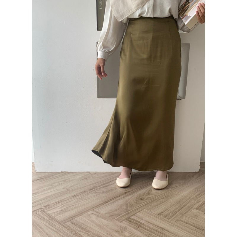 Sha Skirt | Slip Skirt | Rok Satin | Rok Panjang