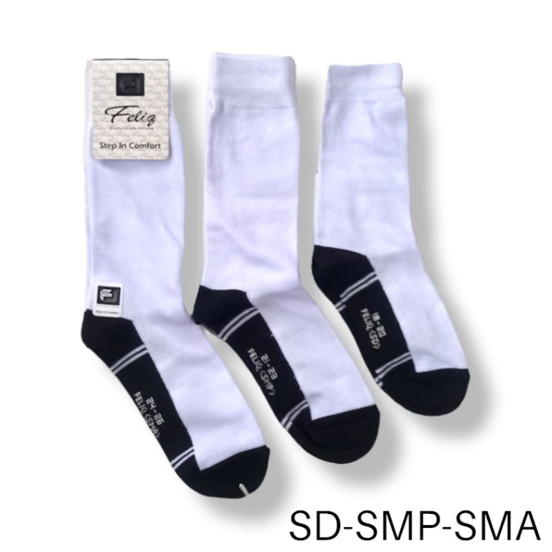 Kaos Kaki Sekolah Bahan spandek SD SMP SMA