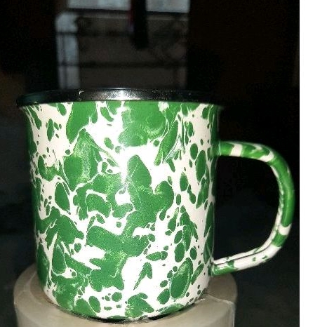 Gelas Jadul Cangkir Enamel Murah 9cm