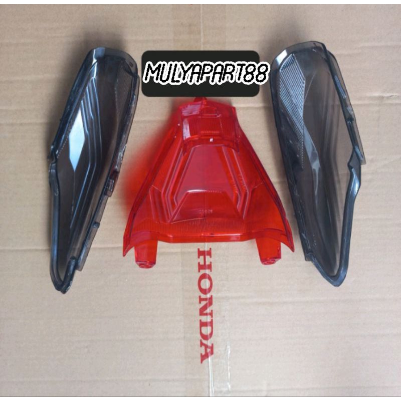 Kaca mika lampu stop belakang Sen honda beat new led 2020 2021 ORIGINAL