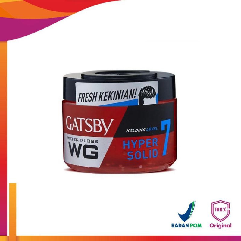 Gatsby  Water Gloss Gatsby WG Hyper Solid 300gr Minyak Rambut Pria Minyak Rambut Cowok Minyak Rambut