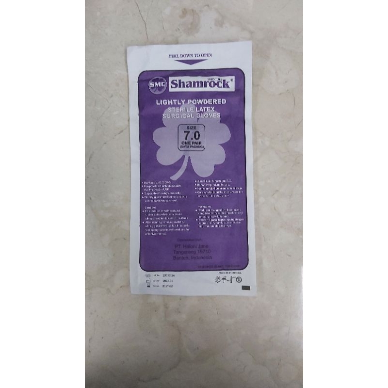 Shamrock Sterile Surgical Glove Latex Powder Free