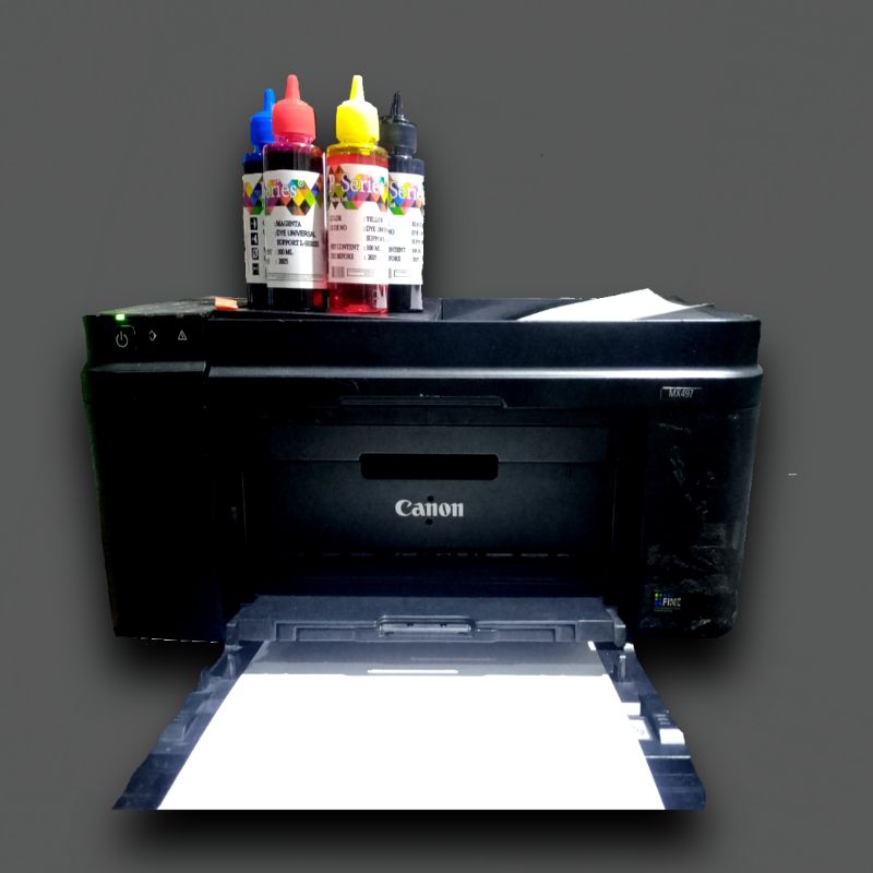 printer Canon mx497 print scan copy warna ples adf f4 folio