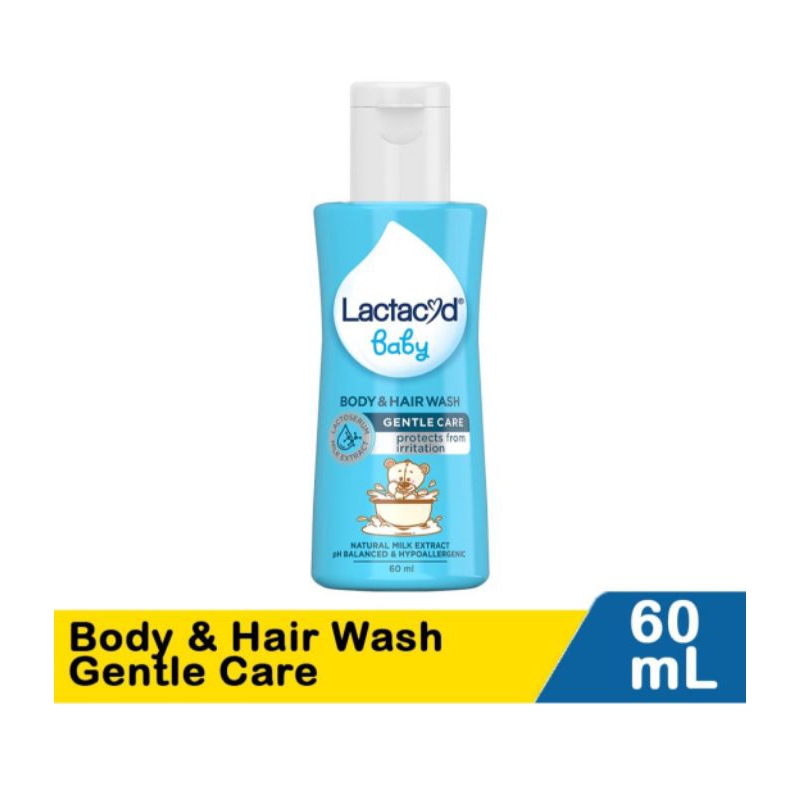 Lactacyd Baby Body &amp; Hair Wash Gentle Care | Sabun Cair Bayi 60ml