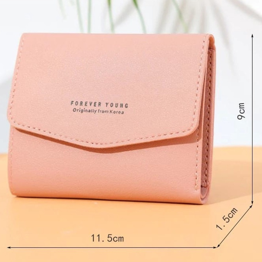 Dompet Lipat wanita ZAMZAM A16 Dompet Wanita pendek model klip Fashion Dompet mini Wanita Keren