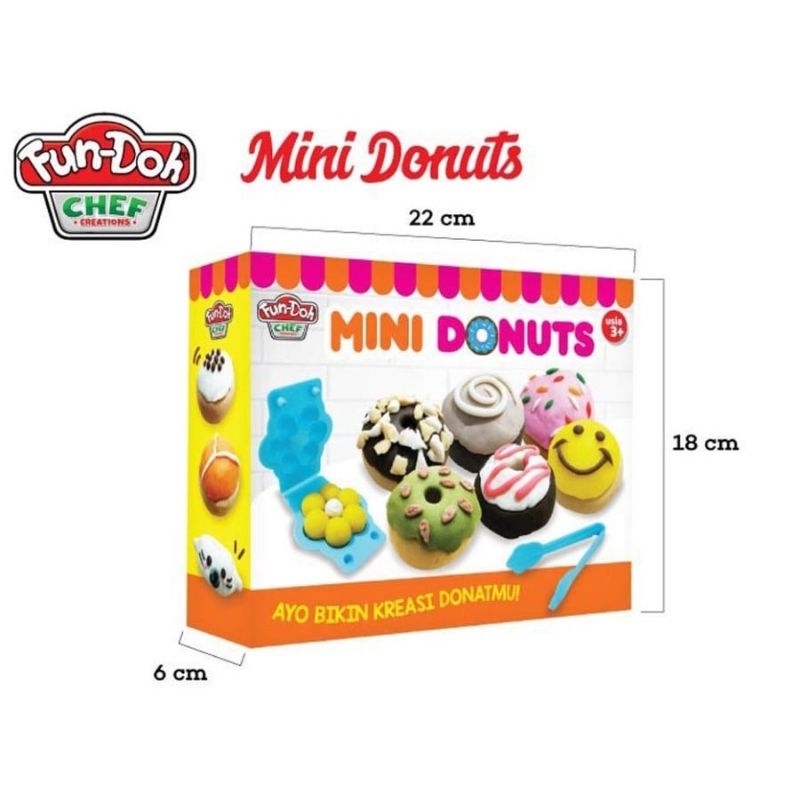 FUN DOH MINI DONUTS / MAINAN EDUKASI ANAK