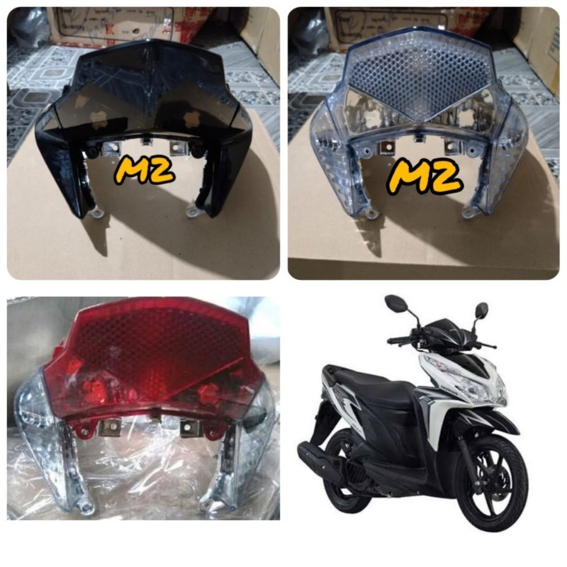 Reflektor Mika Kaca Lampu Belakang Vario Techno 125 Old 2012 2013 2014
