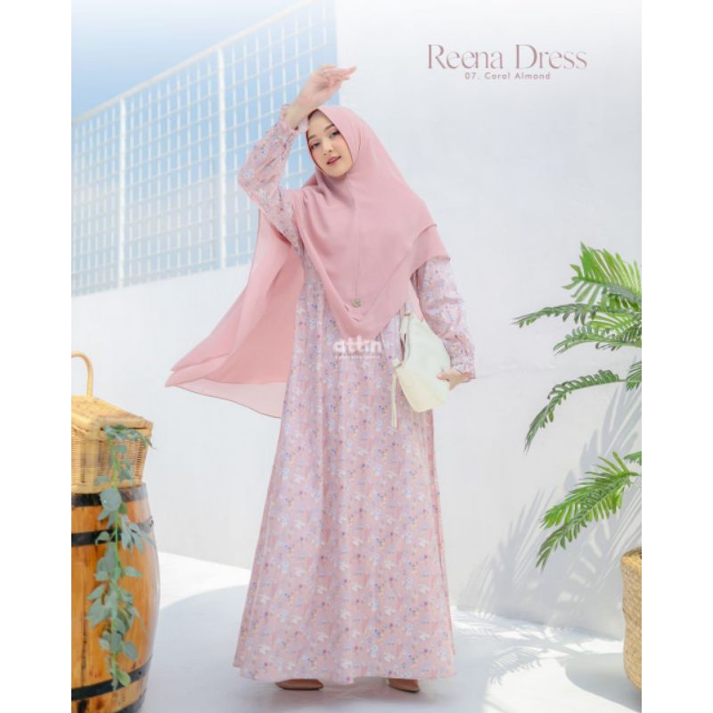 Gamis Katun Jepang Reena Dress By Attin