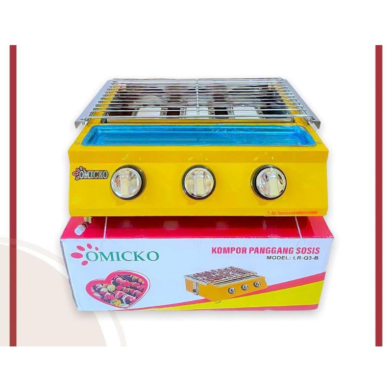 panggangan sosis 3 tungku