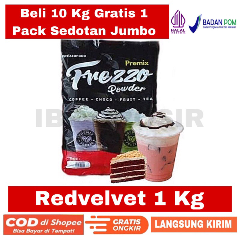 

Frezzo Bubuk Minuman Redvelvet 1kg Powder drink Terlaris