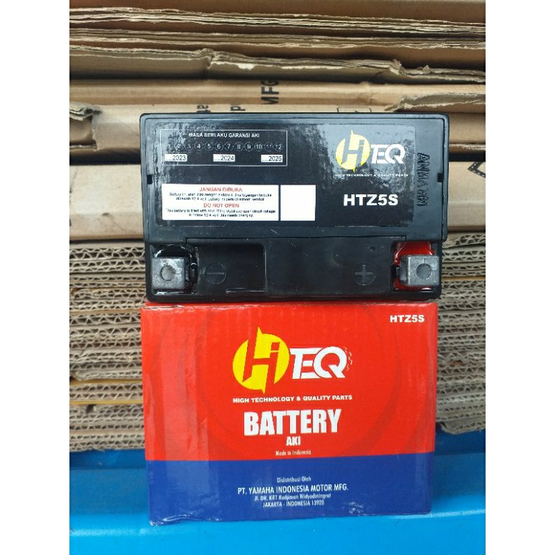 aki HITEQ full kering  HZZ 5 S buat bebek / matic