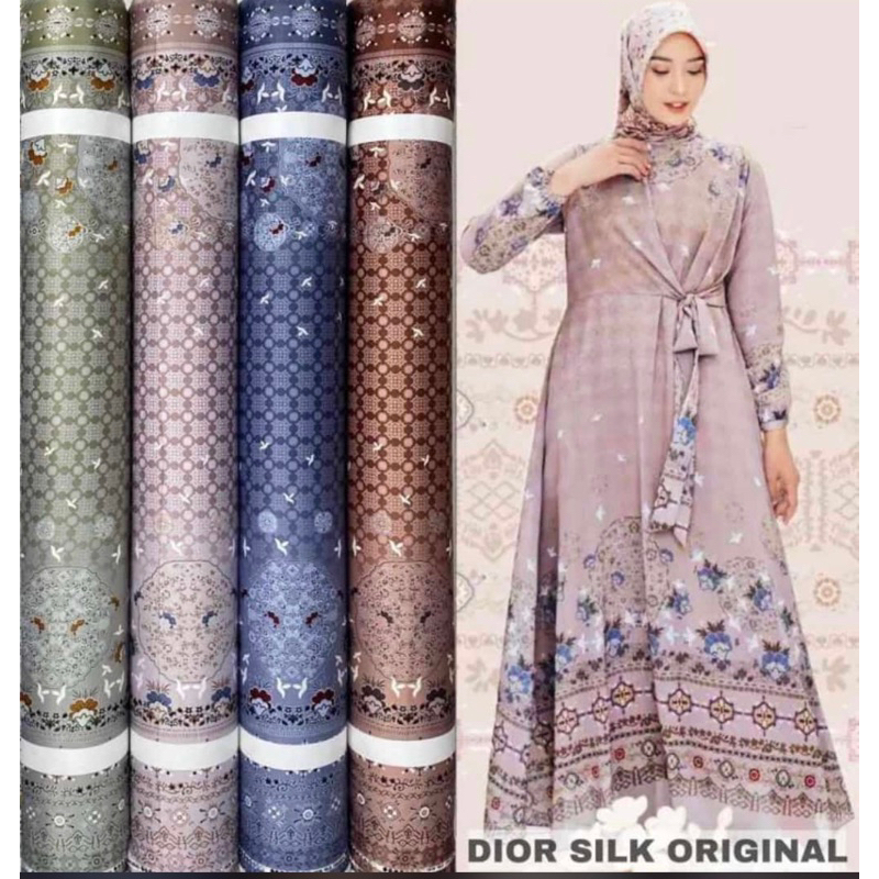 Kain D.Silk motif  Pamela harga persetengah meter 0,5 m