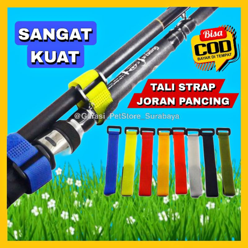 GPSS- Tali Starp Joran Pancing 17cm Sangat Kuat Sabuk Pengikat Joran Pancing Alat Pengikat Joran Pancing Tali Joran Pancing Lonceng Pancing Penanda Gondolan Pancing