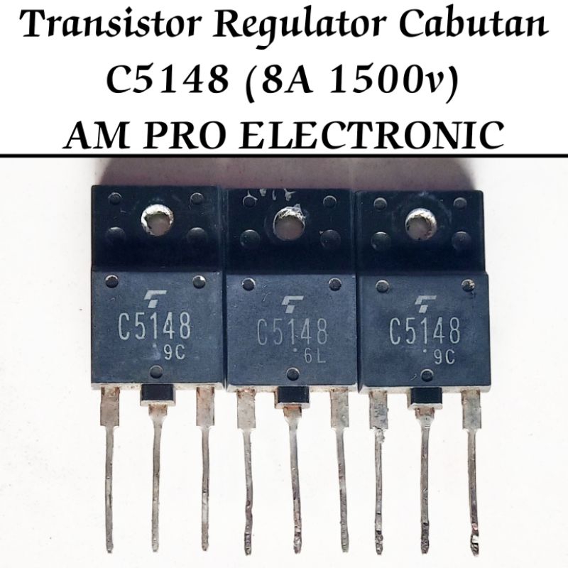 TR C5148 Persamaan C5297 D1886 D2634 Transistor Horisontal / Regulator Cabutan Original