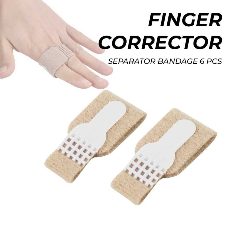 AIWYCH Pelurus Jari Kaki Hallux Valgus Bunion Separator Bandage 6 PCS - D9