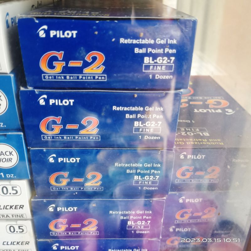 

Pulpen Gel pilot G2 Hitam 1 pack