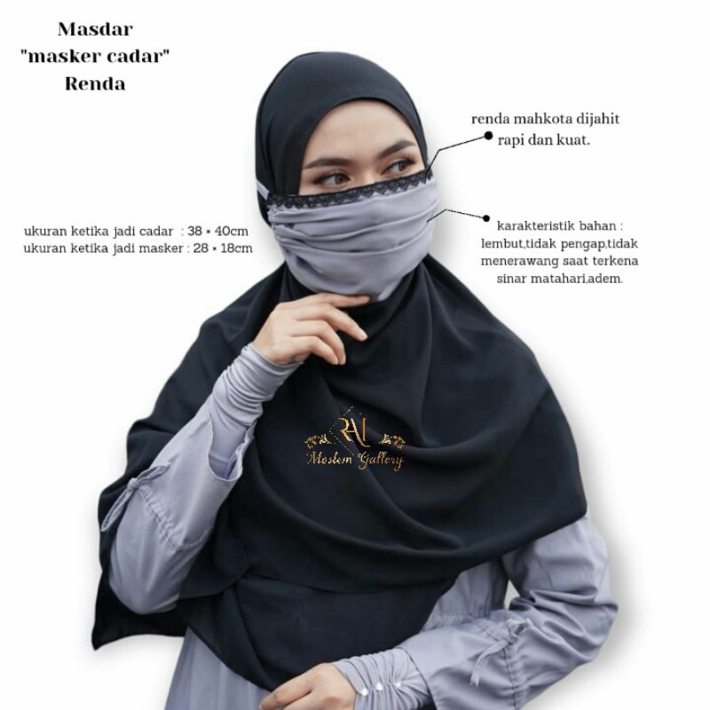 Masdar Masker Sekaligus Cadar