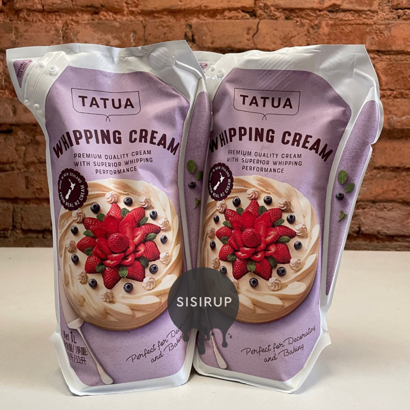 Whipped Cream Tatua 1 L / Whipping Cream / Cream khusus gojek / grab bandung area