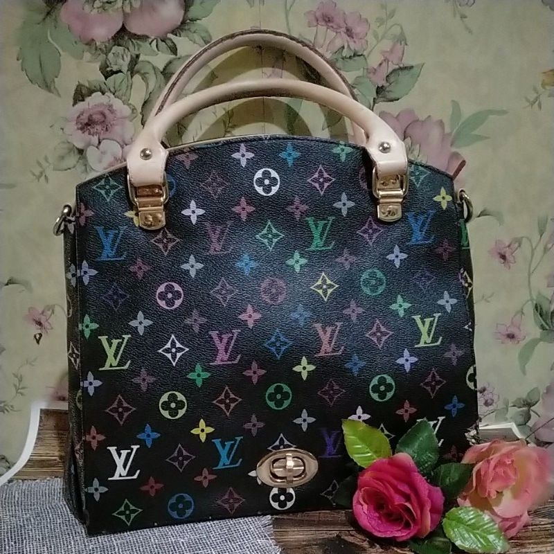 Tas LV Multicolour Black Preloved (Lengkap Noser)❌SOLD by cHat❌❌