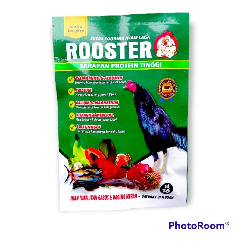 ROOSTER EXTRA FOODING AYAM LAGA ISI 16 BUTIR