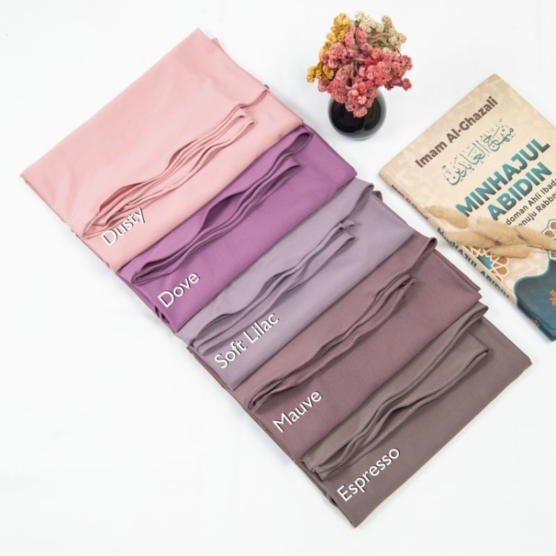 Pashmina Instan Oval Anak Jersey Umur 5 - 10 Tahun