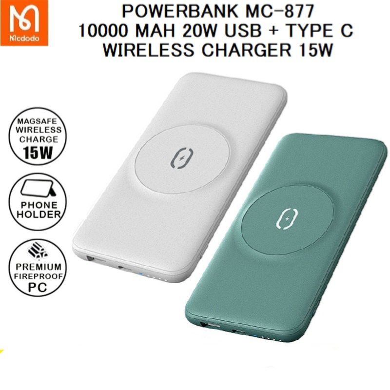 MCDODO MC-069 Power Bank Magnetic Magsafe Wireless For iPhone 13 Pro Max Samsung Fast Charging Power