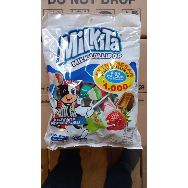 

Permen Milkita Lolipop Refil -Milkita Lolipop Refil 1Bag (isi 30+5pcs)