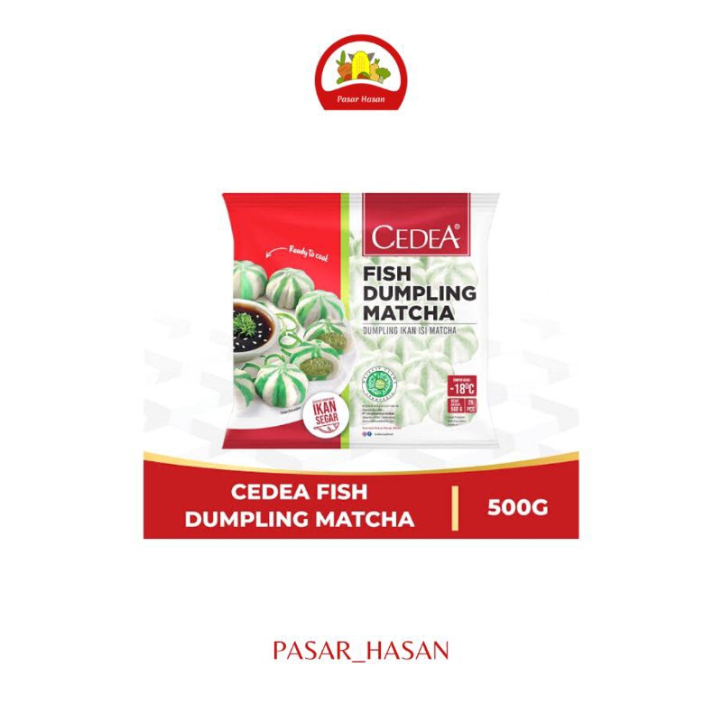 

500gr Fish Dumpling Matcha Cedea | Frozen Food | Pasar Hasan