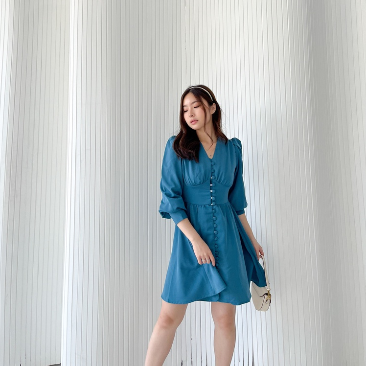 Samantha Dress / Party Dress / Casual Dress / Long Sleeve Dress / Dress Wanita Korea