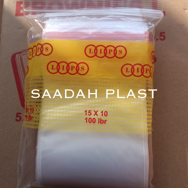 Plastik Klip PE 10x15 / Kantong Clip Zipper Lock Bening isi 100lbr