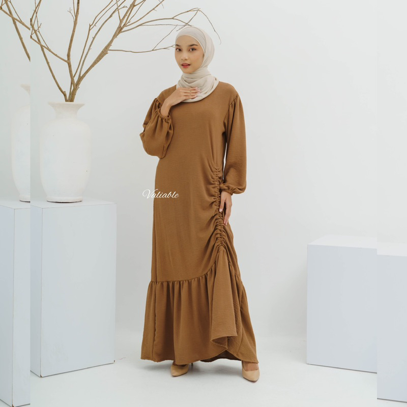 Halwa Drawstring Maxy Dress Valiable