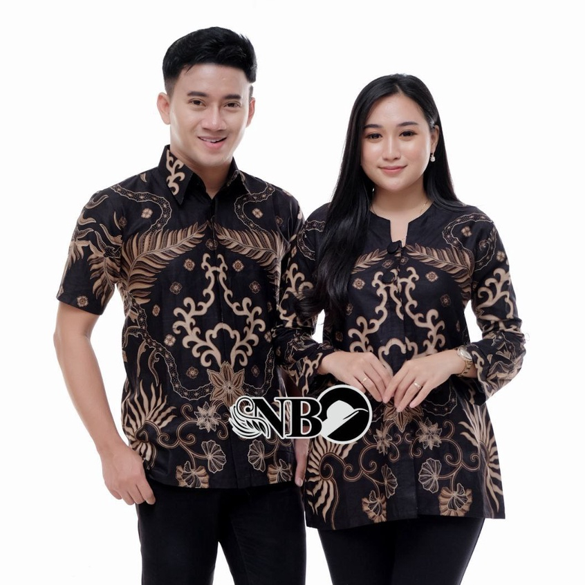 Batik Couple Modern Atasan Blouse Batik Kerja Kantor Wanita