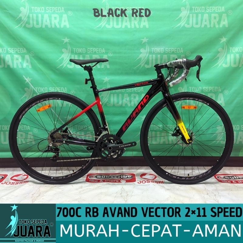 SEPEDA BALAP AVAND VECTOR 2×11 SPEED ROADBIKE 700C DISC