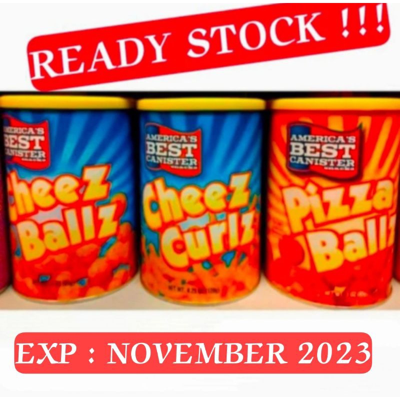 

America's Best Canister Snack Cheese Ballz 85gr Cheese Curlz