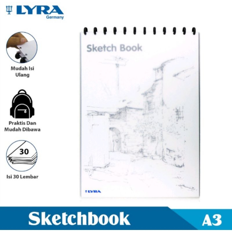 

LYRA Buku Sketsa Ukuran A3 30 Lembar