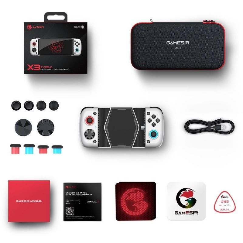 GameSir X3 Type C Cooling Fan Mobile Gaming Controller SECOND Free Remapper A3 A4