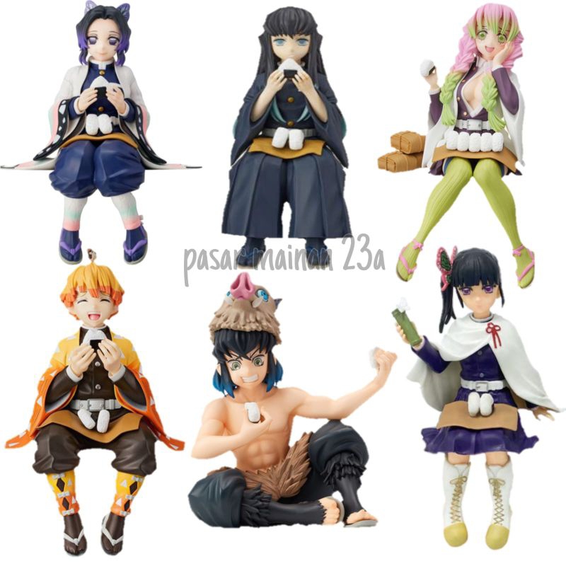 Figure Demon Slayer kimetsu No Yaiba Eat Rice Ball Ver Miniatur Topper Cake