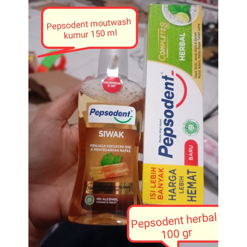 pepsodent herbal 190g isi 2 pcs