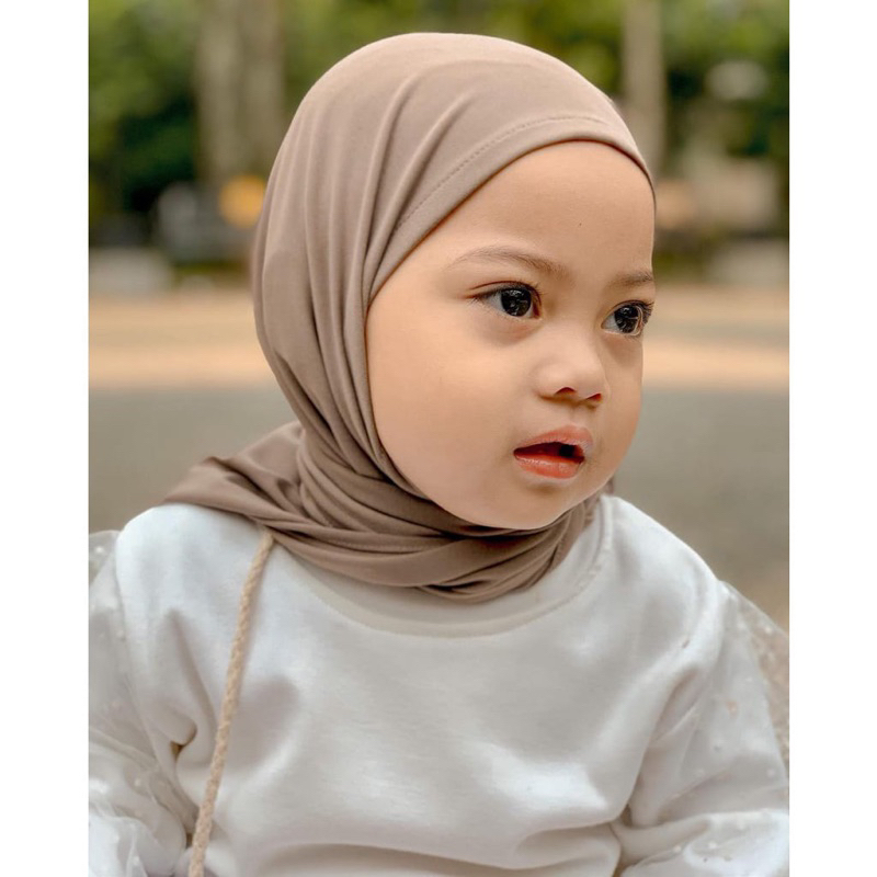 PASHMINA INSTAN ANAK BAHAN JERSEY JILBAB INSTAN ANAK